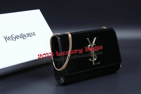 Yves Saint Laurent Classic Patent Clutch 311010 Black