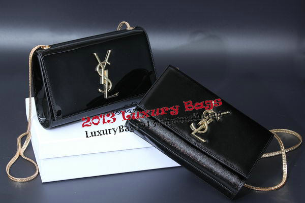 Yves Saint Laurent Classic Patent Clutch 311010 Black