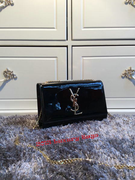 Yves Saint Laurent Classic Patent Clutch 311010 Black