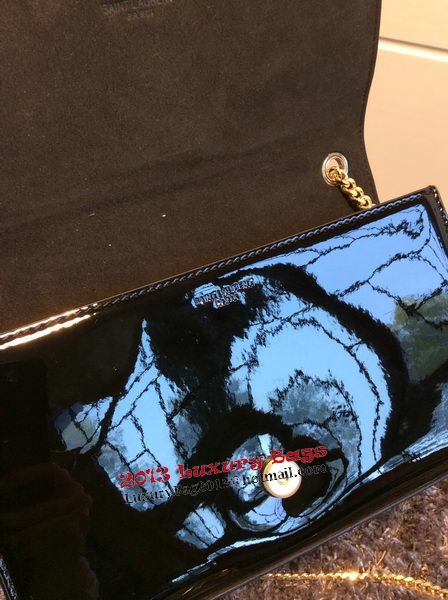 Yves Saint Laurent Classic Patent Clutch 311010 Black