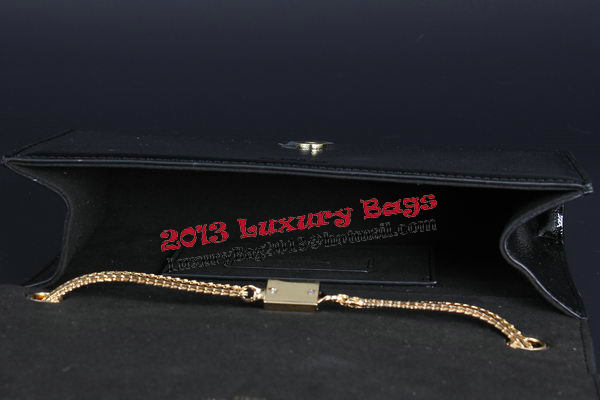 Yves Saint Laurent Classic Patent Clutch 311010 Black