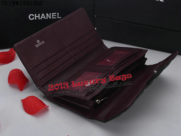 Chanel Tri-Fold WalletCannage Pattern A2619 Black