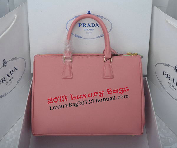 Prada Saffiano Calfskin Leather Tote Bag PBN1786 Light Pink