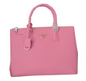 Prada Saffiano Calfskin Leather Tote Bag PBN1786 Pink