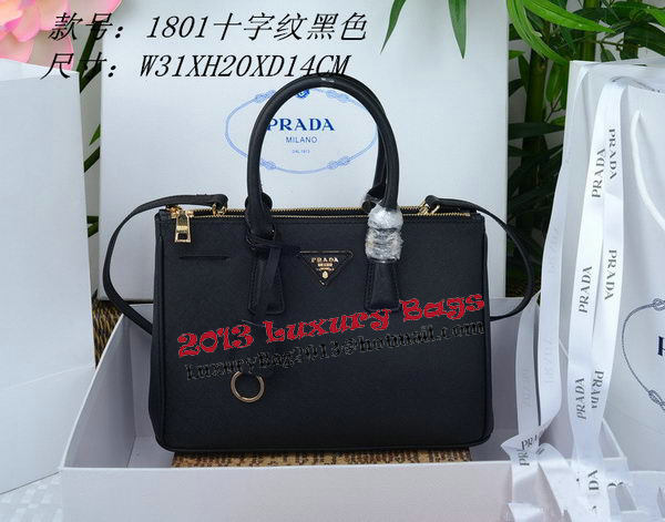 Prada Saffiano Leather Tote Bag PBN1801 Black