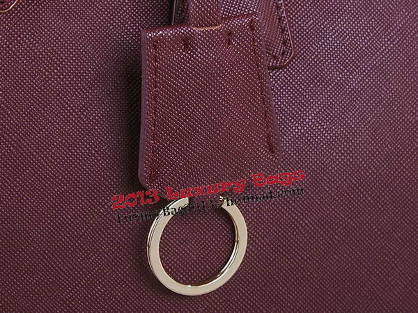 Prada Saffiano Leather Tote Bag PBN1801 Burgundy