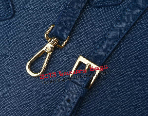 Prada Saffiano Leather Tote Bag PBN1801 Royal