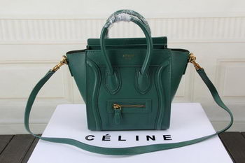 Celine Luggage Nano Bag Original Leather CTS3309 Green