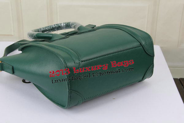 Celine Luggage Nano Bag Original Leather CTS3309 Green