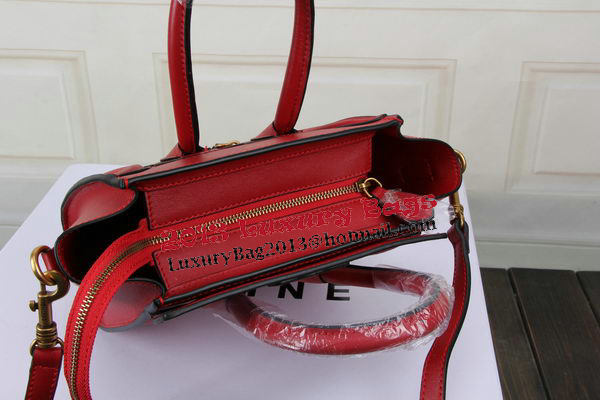 Celine Luggage Nano Bag Original Leather CTS3309 Red