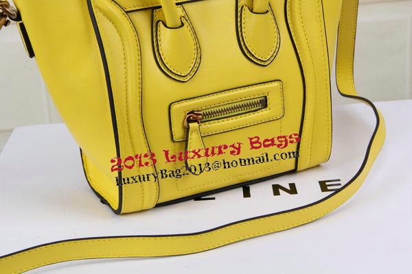 Celine Luggage Nano Bag Original Leather CTS3309 Yellow