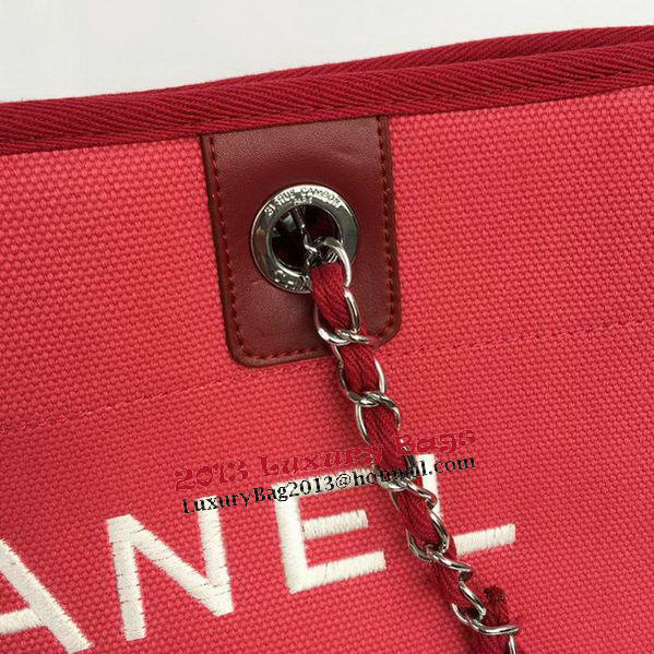 Chanel Medium Canvas Tote Shopping Bag A68045 Rose