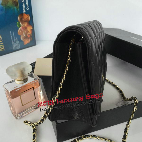 Chanel mini Flap Bag Black Original Sheepskin A33814 Gold