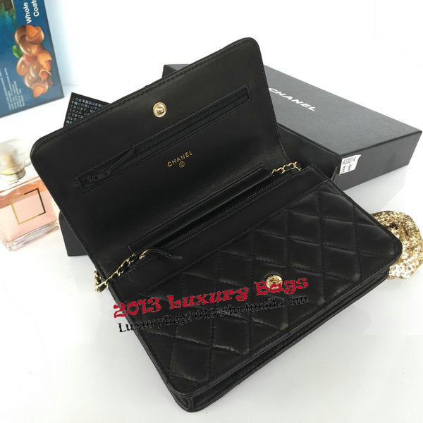 Chanel mini Flap Bag Black Original Sheepskin A33814 Gold