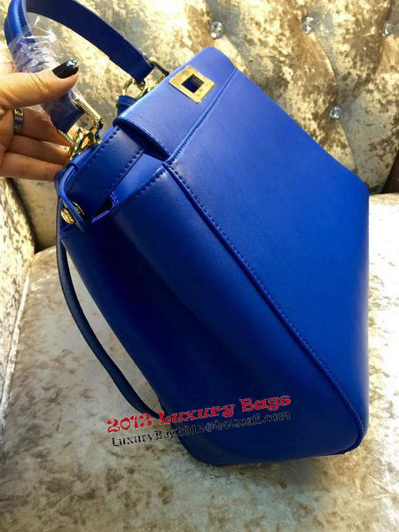 Fendi Peekaboo Bag Calfskin Leather 30340 Blue