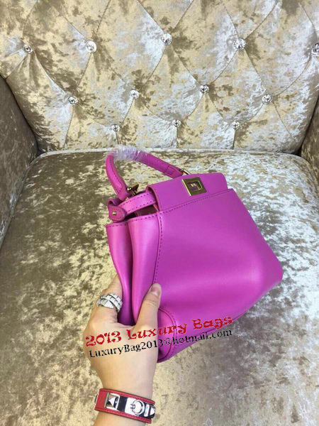 Fendi mini Peekaboo Bag Calfskin Leather 30320 Purple