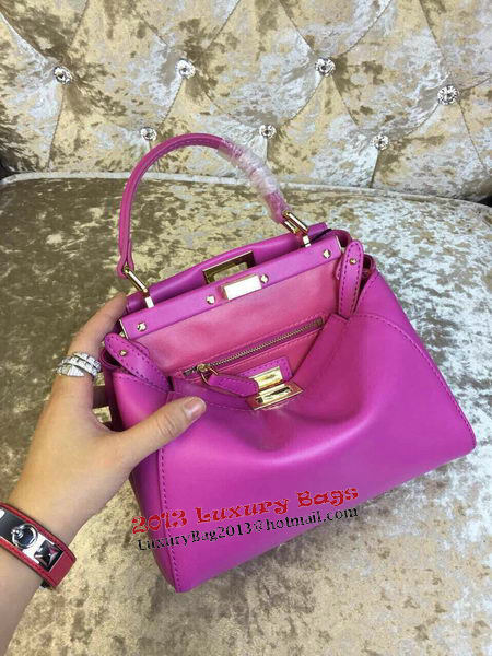 Fendi mini Peekaboo Bag Calfskin Leather 30320 Purple