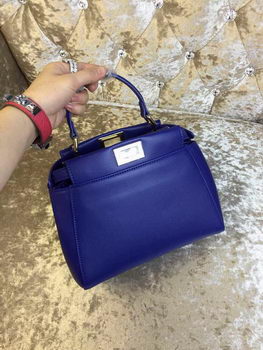 Fendi mini Peekaboo Bag Calfskin Leather 30320 Royal