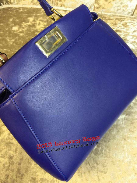 Fendi mini Peekaboo Bag Calfskin Leather 30320 Royal