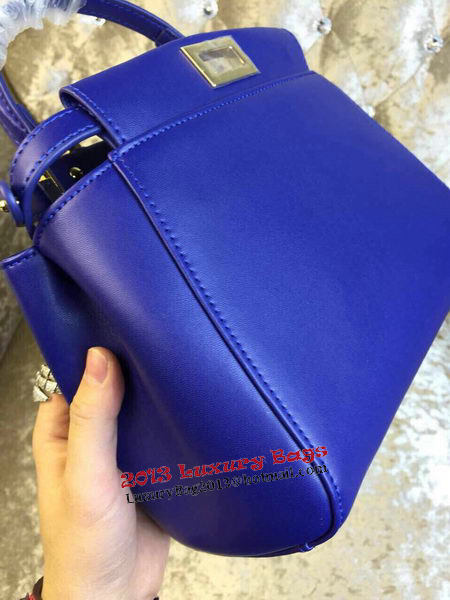 Fendi mini Peekaboo Bag Calfskin Leather 30320 Royal