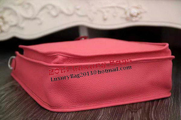 Hermes Evelyne 28cm Messenger Bag Original Leather H1188 Dark Pink