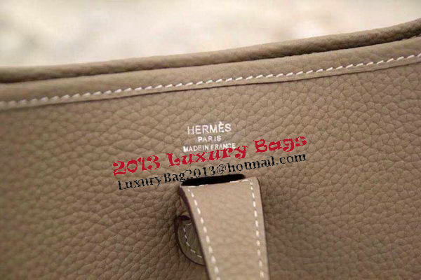 Hermes Evelyne 28cm Messenger Bag Original Leather H1188 Grey