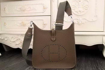 Hermes Evelyne 28cm Messenger Bag Original Leather H1188 Khaki