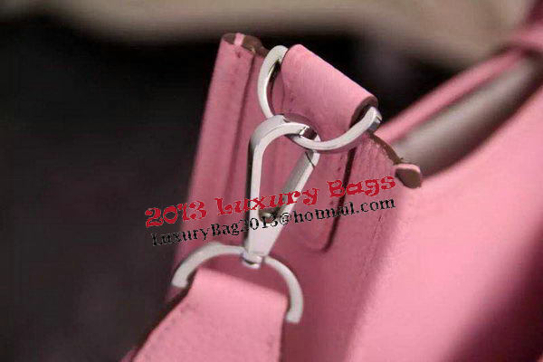 Hermes Evelyne 28cm Original calf leather Messenger Bag H1188 Pink