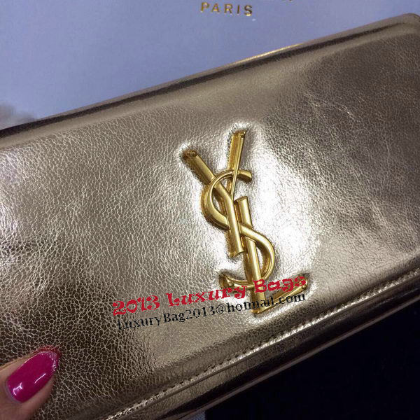 Yves Saint Laurent Classic Monogramme Clutch 30210 Gold