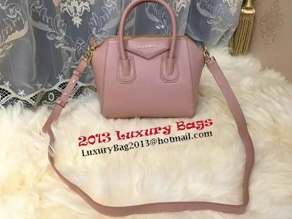 Givenchy mini Antigona Bag Goat Leather G1900 Light Pink