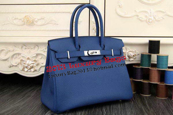 Hermes Birkin 35CM 30CM Tote Bag Original Leather HB35O Blue