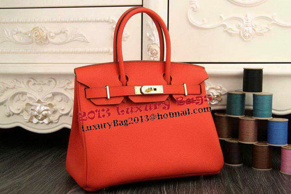 Hermes Birkin 35CM 30CM Tote Bag Original Leather HB35O Orange