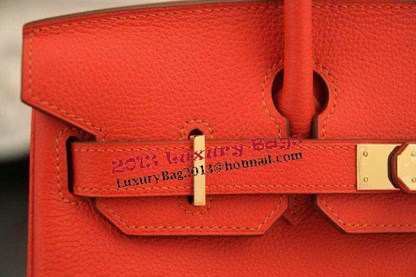 Hermes Birkin 35CM 30CM Tote Bag Original Leather HB35O Orange