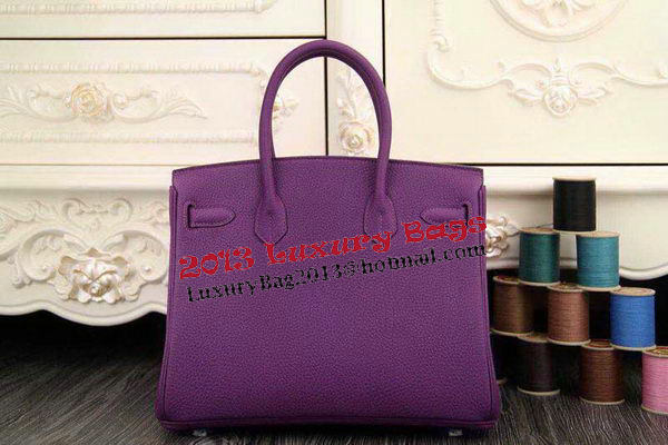 Hermes Birkin 35CM 30CM Tote Bag Original Leather HB35O Purple