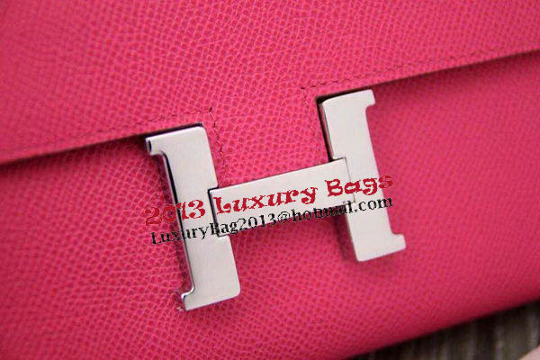 Hermes Constance Long Wallets Original Leather HA909 Rose