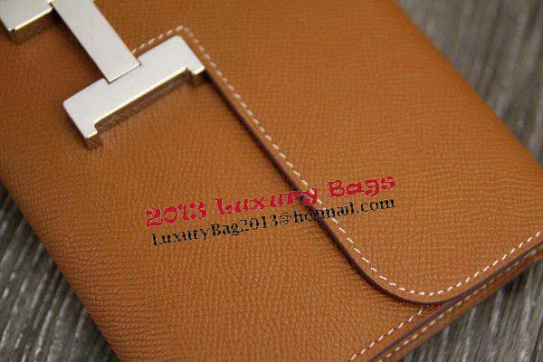 Hermes Constance Long Wallets Original Leather HA909 Wheat