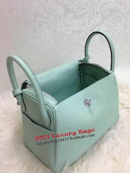 Hermes Lindy 30CM Original Leather Shoulder Bag HLD30 Skyblue