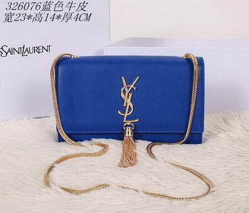 Saint Laurent mini Monogramme Cross-body Shoulder Bag 326076 Blue