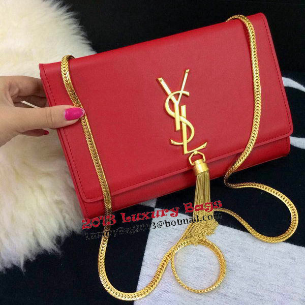 Saint Laurent mini Monogramme Cross-body Shoulder Bag 326076 Red