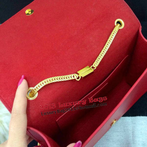 Saint Laurent mini Monogramme Cross-body Shoulder Bag 326076 Red