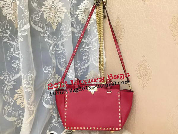 Valentino Garavani Rockstud Medium Tote Bag VO0812T Red