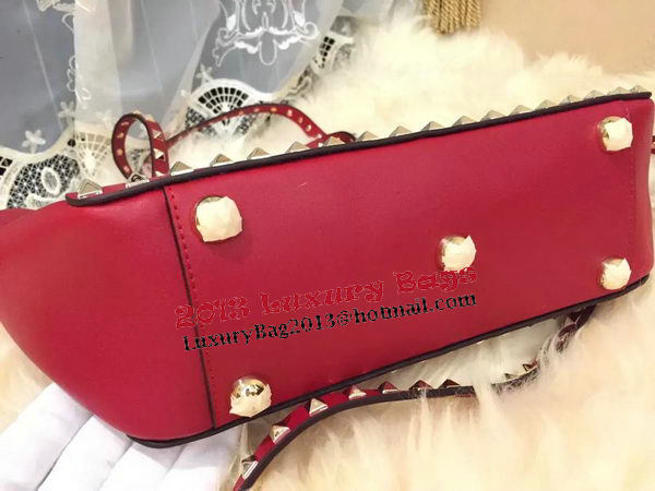 Valentino Garavani Rockstud Medium Tote Bag VO0812T Red