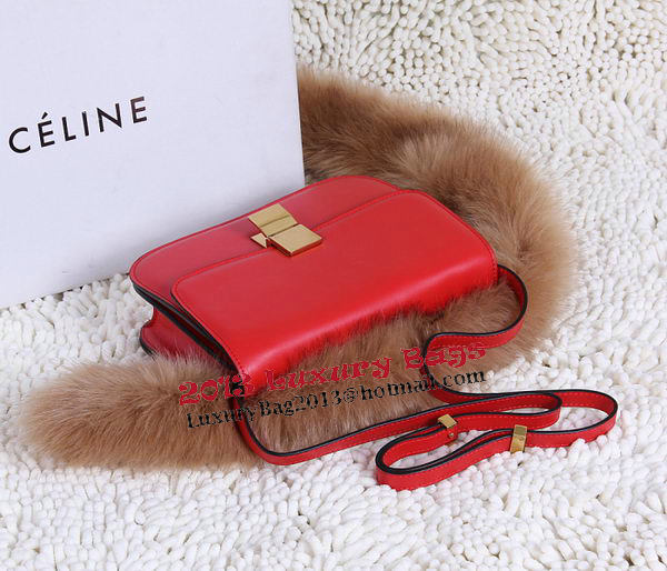 Celine Classic Box Small Flap Bag Calfskin C88007T Red