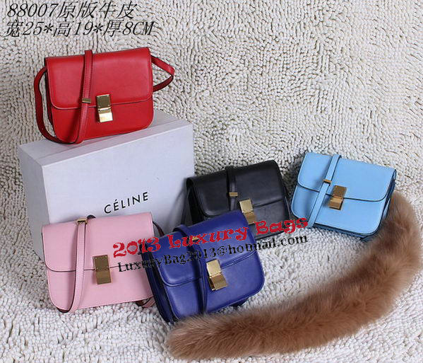 Celine Classic Box Small Flap Bag Calfskin C88007T Skyblue