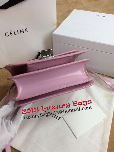 Celine Classic Box Small Flap Bag Smooth Leather C11042 Light Pink