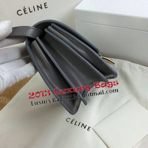 Celine Classic Box mini Flap Bag Smooth Leather C11041T Grey