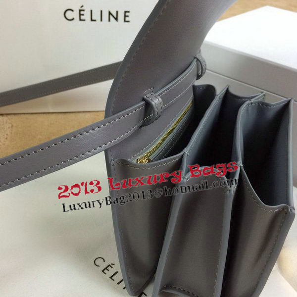 Celine Classic Box mini Flap Bag Smooth Leather C11041T Grey