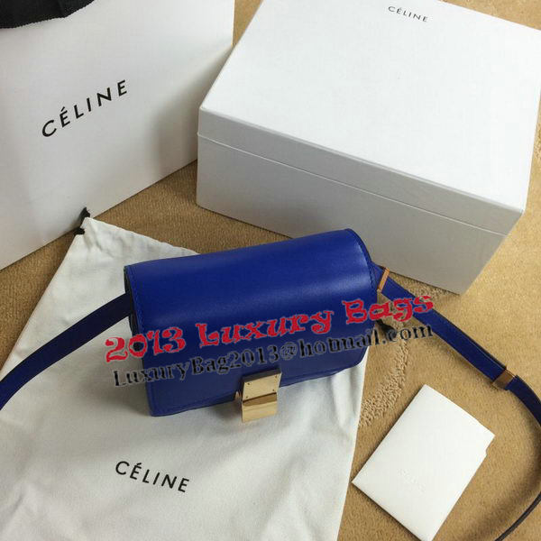 Celine Classic Box mini Flap Bag Smooth Leather C11041T Royal