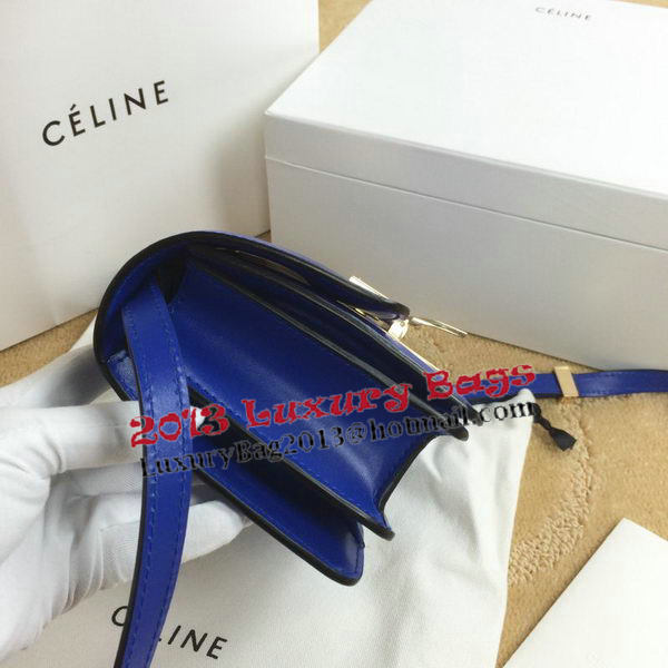 Celine Classic Box mini Flap Bag Smooth Leather C11041T Royal