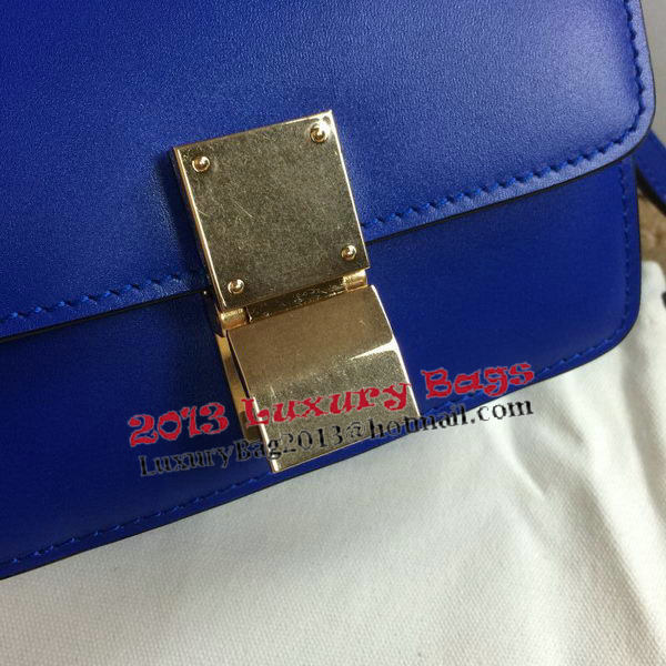 Celine Classic Box mini Flap Bag Smooth Leather C11041T Royal